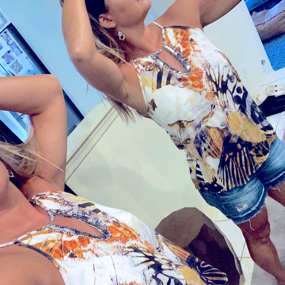 Autumn print top - Picture 3 of 6